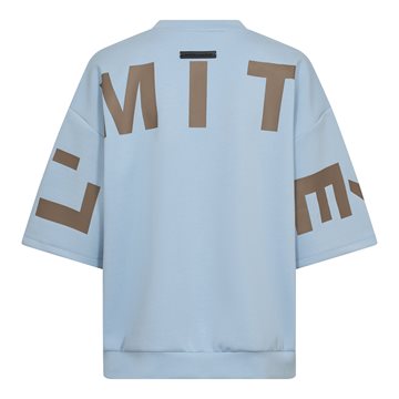 Haute L\' Amitié - Maxi Split SS Logo Sweat - Pale Blue